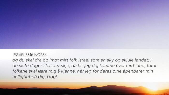Esekiel 38:16 NORSK Bible Verse Image