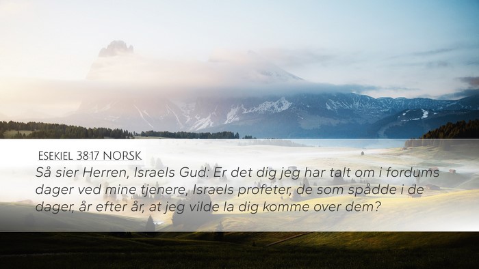 Esekiel 38:17 NORSK Bible Verse Image