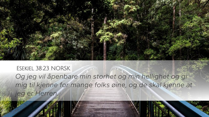 Esekiel 38:23 NORSK Bible Verse Image