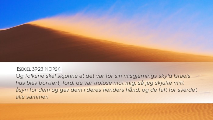 Esekiel 39:23 NORSK Bible Verse Image