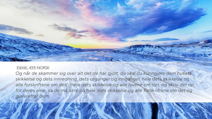 Esekiel 43:11 NORSK Bible Verse Image