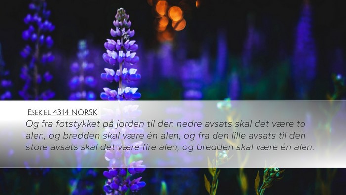 Esekiel 43:14 NORSK Bible Verse Image