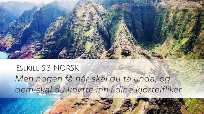 Esekiel 5:3 NORSK Bible Verse Image