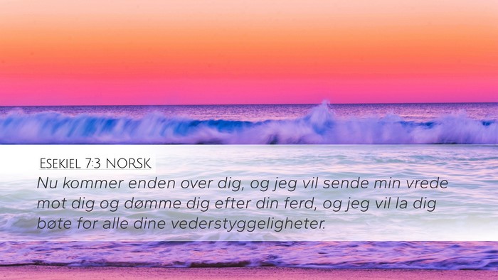 Esekiel 7:3 NORSK Bible Verse Image