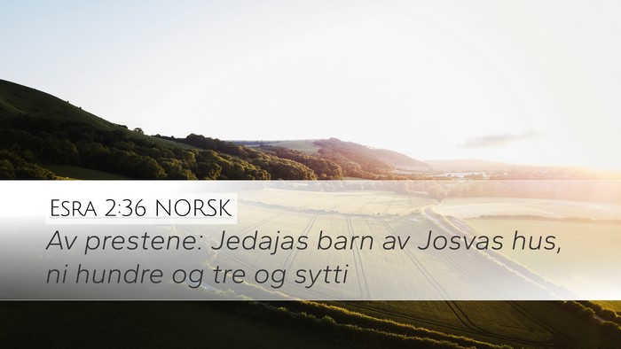 Esra 2:36 NORSK Bible Verse Image