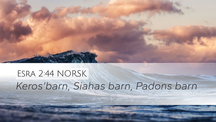 Esra 2:44 NORSK Bible Verse Image