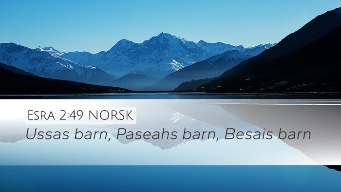 Esra 2:49 NORSK Bible Verse Image