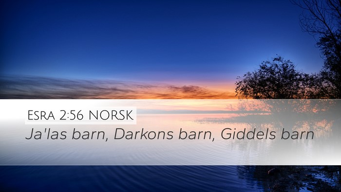 Esra 2:56 NORSK Bible Verse Image