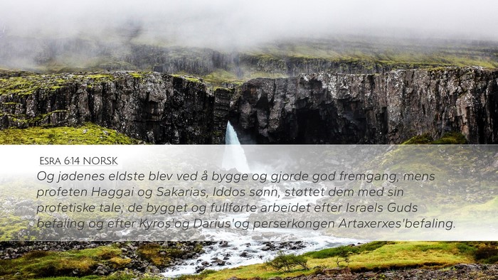 Esra 6:14 NORSK Bible Verse Image