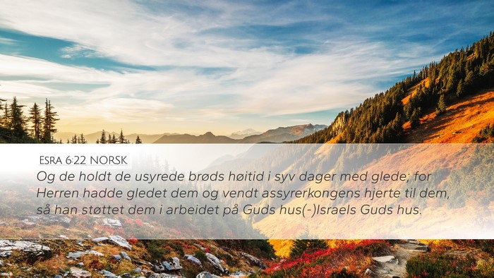 Esra 6:22 NORSK Bible Verse Image
