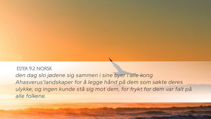 Ester 9:2 NORSK Bible Verse Image