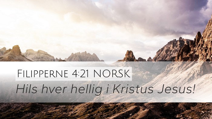 Filipperne 4:21 NORSK Bible Verse Image