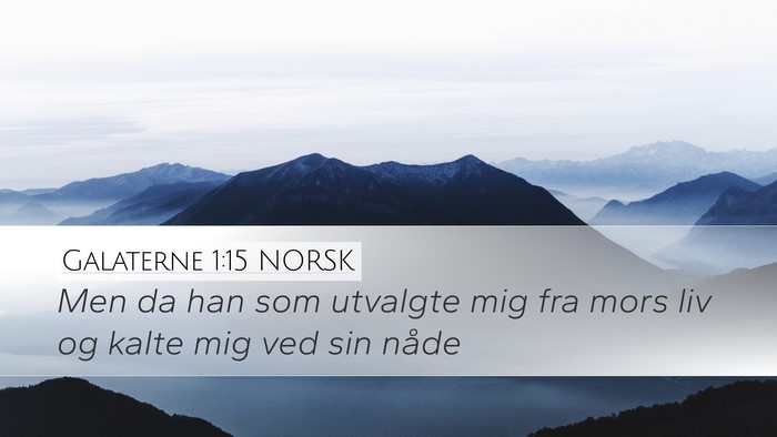 Galaterne 1:15 NORSK Bible Verse Image