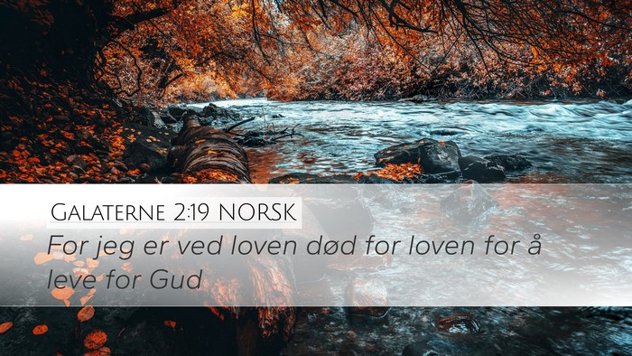 Galaterne 2:19 NORSK Bible Verse Image