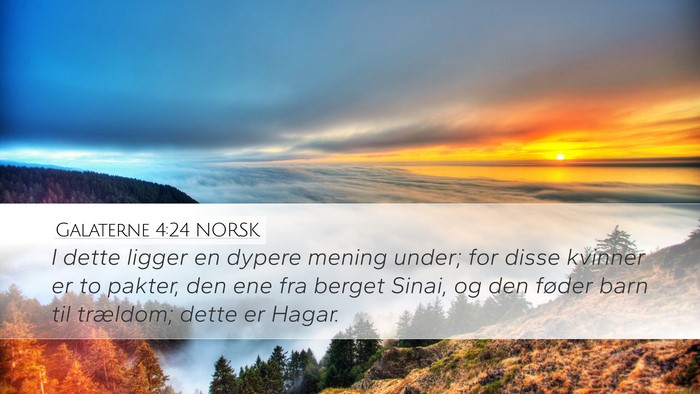 Galaterne 4:24 NORSK Bible Verse Image