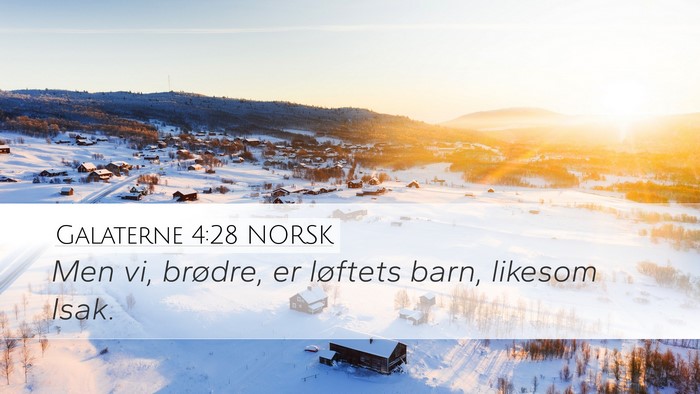 Galaterne 4:28 NORSK Bible Verse Image