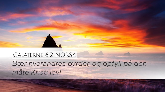 Galaterne 6:2 NORSK Bible Verse Image