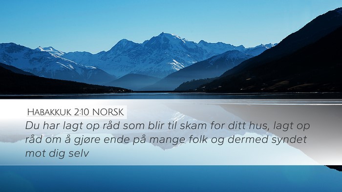 Habakkuk 2:10 NORSK Bible Verse Image