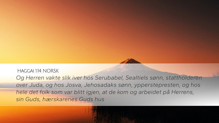 Haggai 1:14 NORSK Bible Verse Image