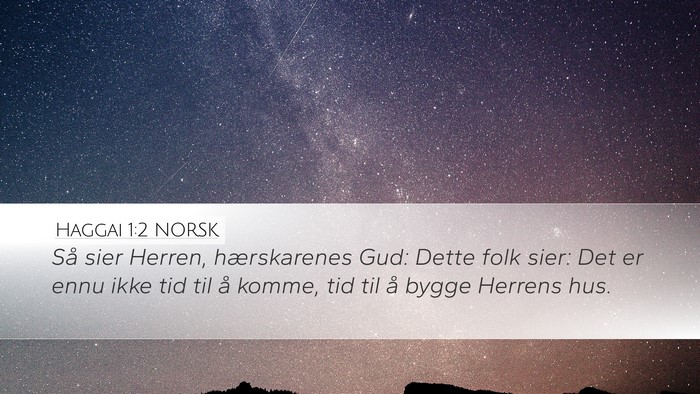 Haggai 1:2 NORSK Bible Verse Image