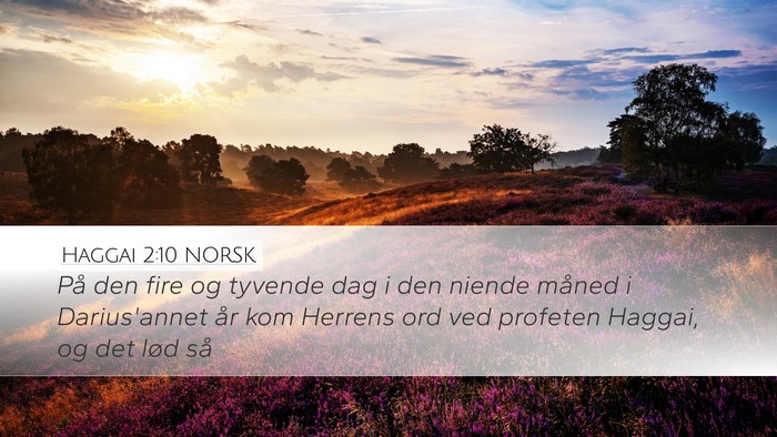 Haggai 2:10 NORSK Bible Verse Image