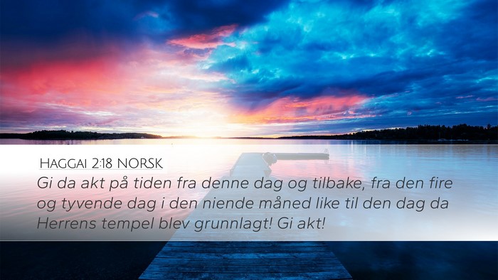 Haggai 2:18 NORSK Bible Verse Image