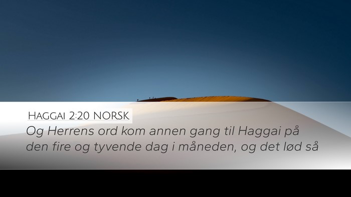 Haggai 2:20 NORSK Bible Verse Image