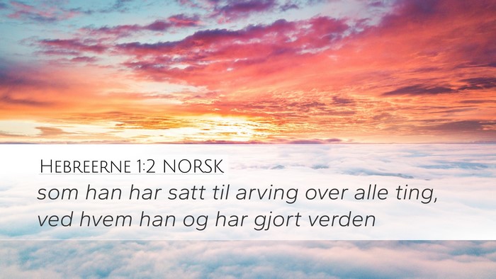 Hebreerne 1:2 NORSK Bible Verse Image