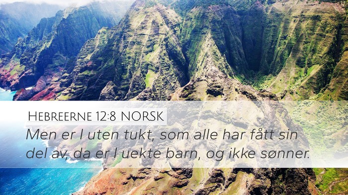 Hebreerne 12:8 NORSK Bible Verse Image