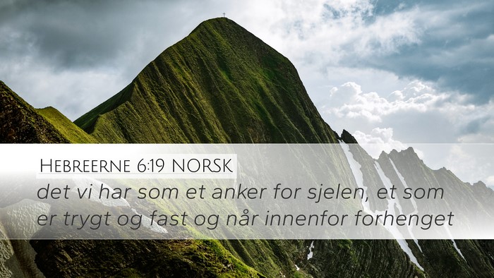 Hebreerne 6:19 NORSK Bible Verse Image