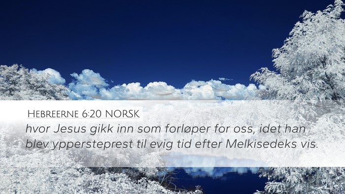 Hebreerne 6:20 NORSK Bible Verse Image