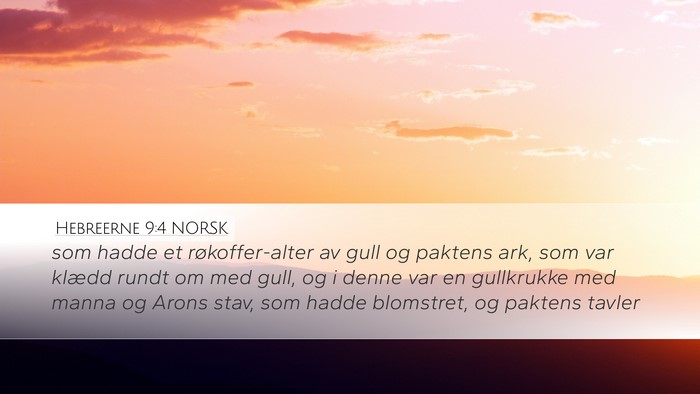 Hebreerne 9:4 NORSK Bible Verse Image