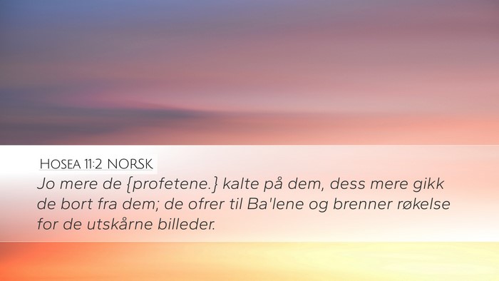 Hosea 11:2 NORSK Bible Verse Image