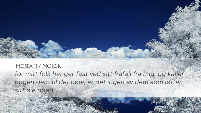 Hosea 11:7 NORSK Bible Verse Image