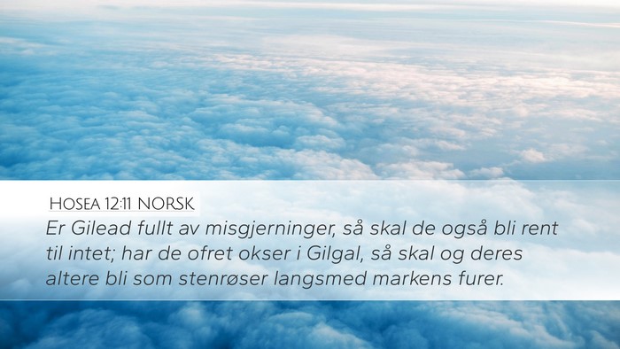 Hosea 12:11 NORSK Bible Verse Image