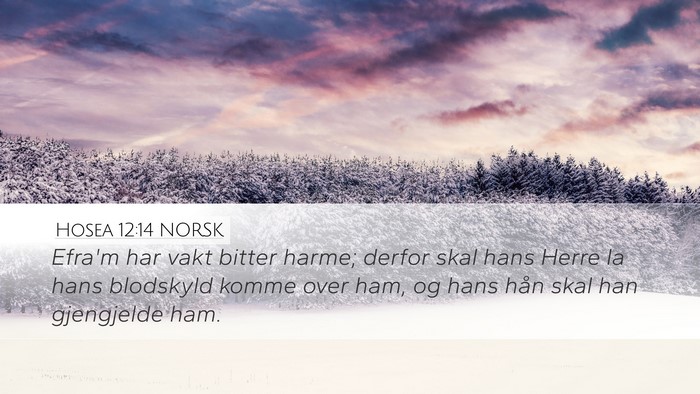Hosea 12:14 NORSK Bible Verse Image