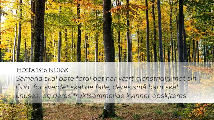 Hosea 13:16 NORSK Bible Verse Image