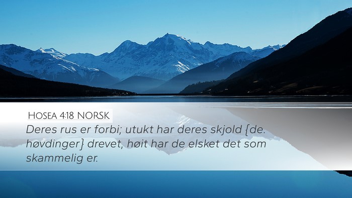 Hosea 4:18 NORSK Bible Verse Image