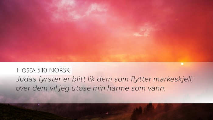Hosea 5:10 NORSK Bible Verse Image