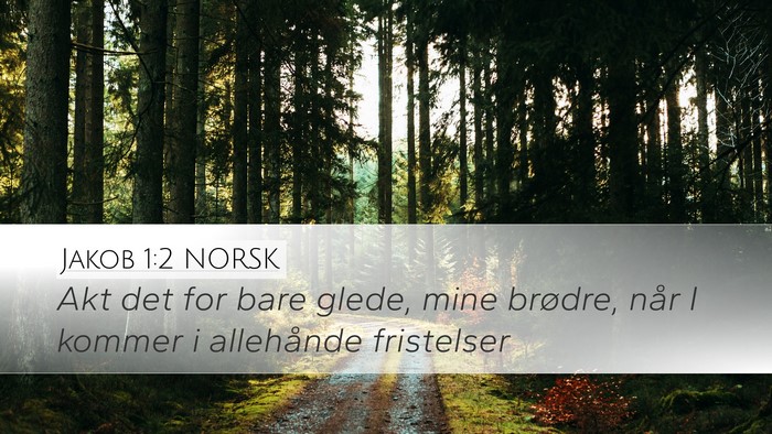 Jakob 1:2 NORSK Bible Verse Image