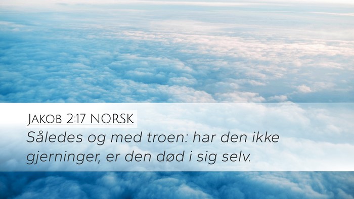 Jakob 2:17 NORSK Bible Verse Image