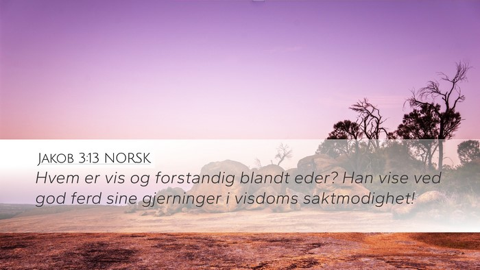 Jakob 3:13 NORSK Bible Verse Image