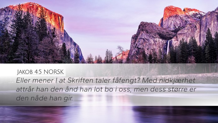 Jakob 4:5 NORSK Bible Verse Image