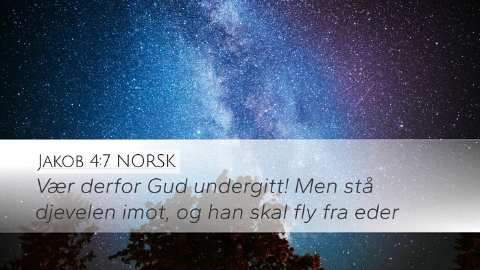 Jakob 4:7 NORSK Bible Verse Image