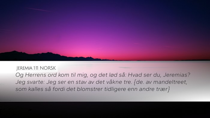Jeremia 1:11 NORSK Bible Verse Image