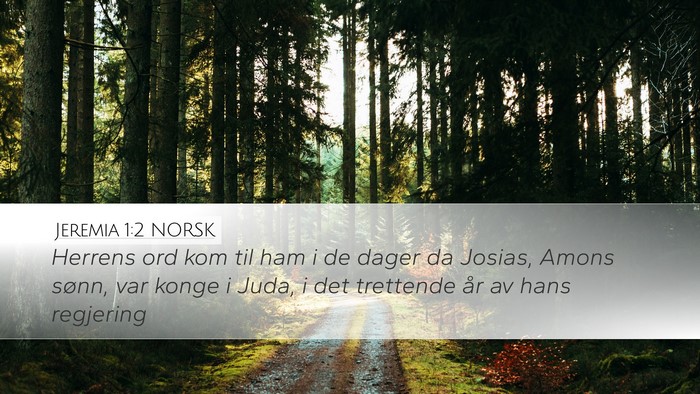 Jeremia 1:2 NORSK Bible Verse Image