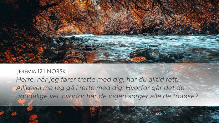 Jeremia 12:1 NORSK Bible Verse Image