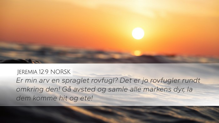 Jeremia 12:9 NORSK Bible Verse Image
