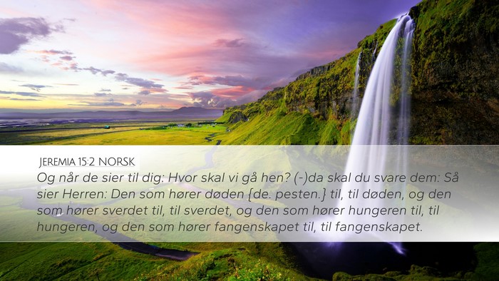 Jeremia 15:2 NORSK Bible Verse Image