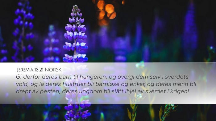 Jeremia 18:21 NORSK Bible Verse Image